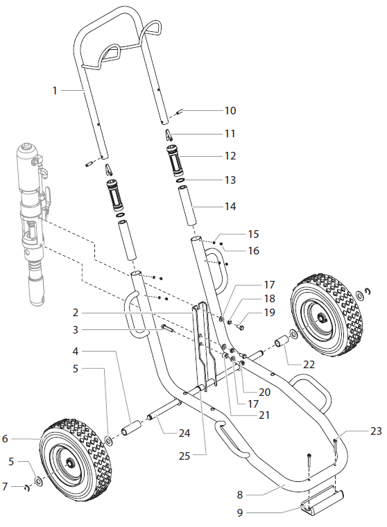 PowrTwin 4900 Cart Assembly Parts